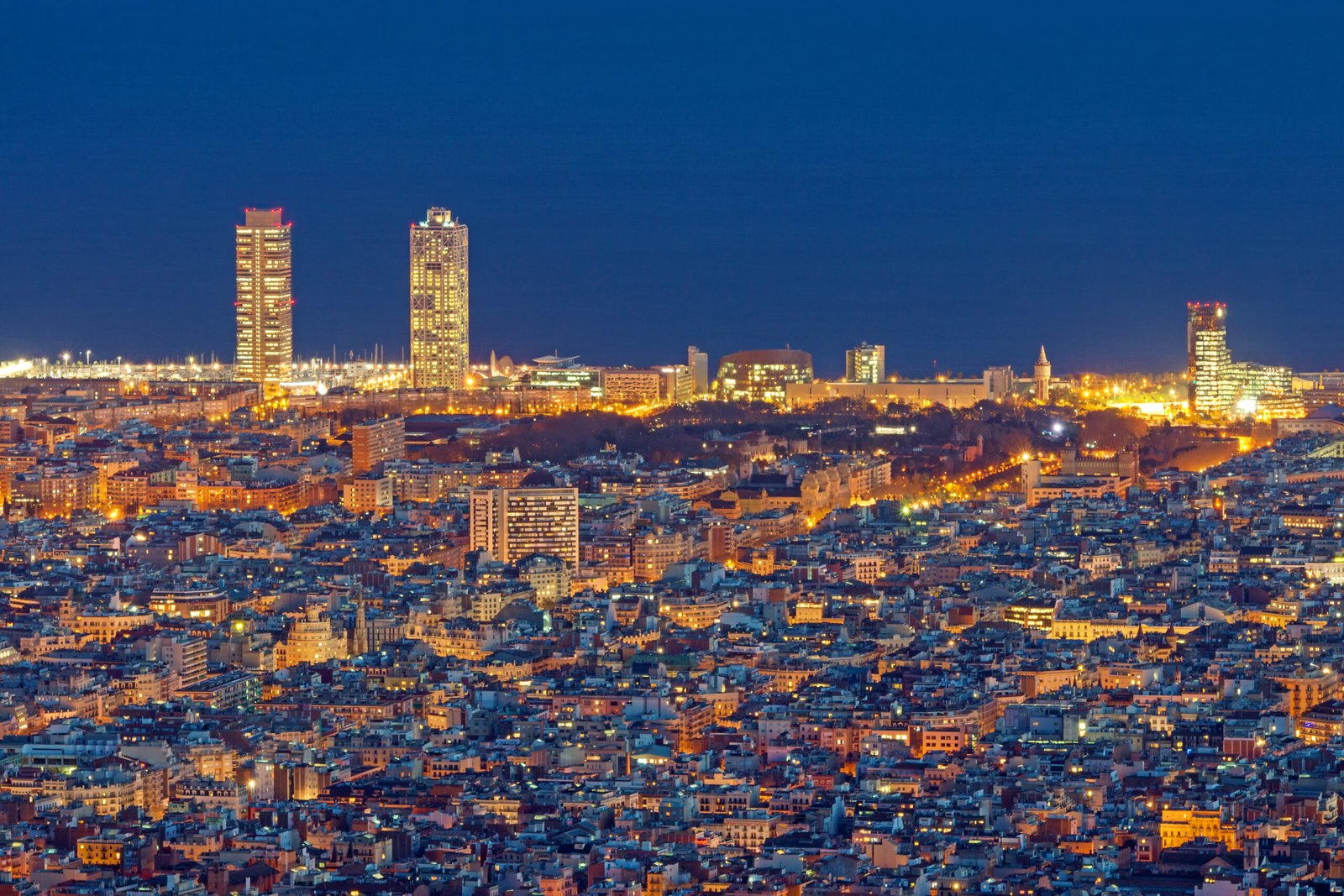 vista panoramica de barcelona